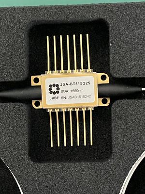 Janhoo 1550nm G35 Polarization Maintaining SOA Butterfly SOA Semiconductor Optical Amplifier ow polarisation dependent